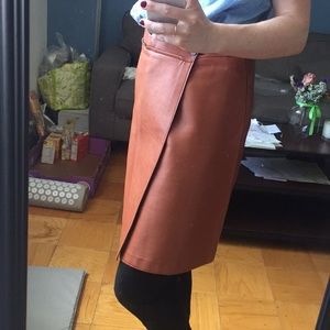 Jean Paul Gaultier vintage genuine leather skirt